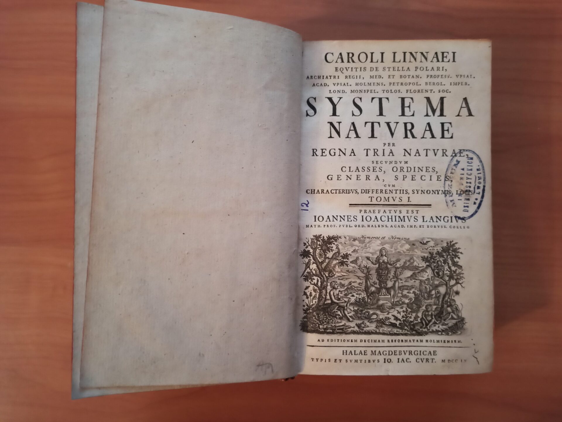 Linne Carl „Systema Naturae, per reignatria naturae” T.I. Magdeburg 1760